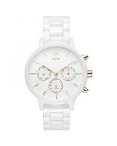 Nova White Ceramic Bracelet Watch 38mm