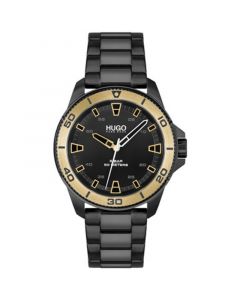 Men's Streetdiver Black Ion Plated Steel Bracelet Watch 44mm