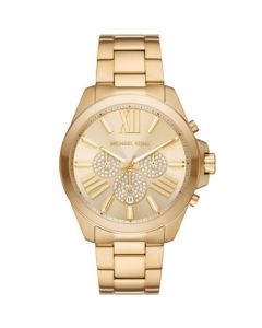 Men's Wren Gold-Tone Stainless Steel Bracelet Watch, 44mm