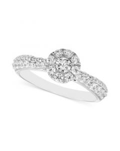 Diamond Cluster Ring (3/4 ct. t.w.) in 14k White Gold