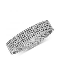 Diamond Multirow Tennis Bracelet (20 ct. t.w.) in 14k White Gold