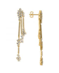 Diamond Cluster Dangle Earrings (1-1/2 ct. t.w.) in 14k Gold