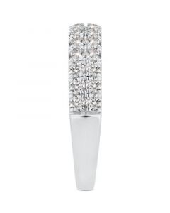 IGI Certified Diamond Double Row Band (1 ct. t.w.) in 14k White Gold