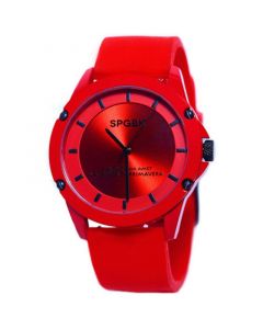 Unisex Foxfire Red Silicone Band Watch 44mm