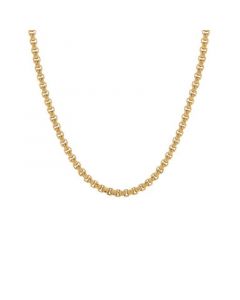 Men's Gold-Tone Plate Box Chain Necklace