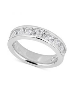 Diamond Channel-Set Band (2 ct. t.w.) in 14k White or Yellow Gold