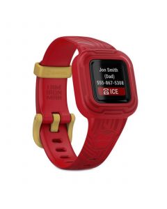 Unisex Vívofit Jr. 3 Marvel Iron Man Red Silicone Strap Smart Watch 130-175mm