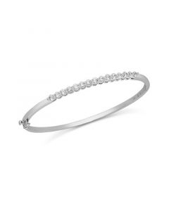 Diamond Bangle Bracelet in 14k White Gold (1 ct. t.w.)