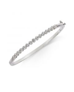 Diamond Bangle Bracelet in 14k White Gold (1-1/2 ct. t.w.)