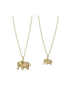 Women's Elephant Shape Pendant Necklace Set