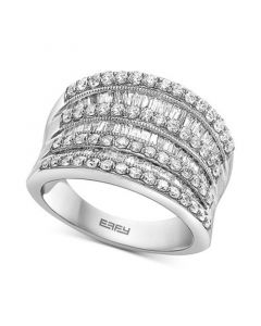 EFFY® Diamond Multirow Statement Ring (1-3/8 ct. t.w.) in 14k White Gold