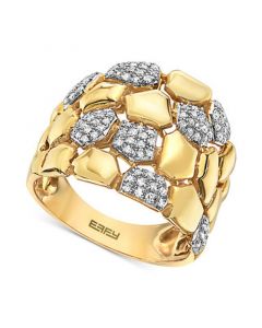 EFFY® Diamond Nugget Ring (3/8 ct. t.w.) in 14k Gold