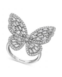 EFFY® Diamond Butterfly Ring (1-3/8 ct. t.w.) in 14k White Gold