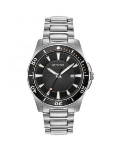 Men's Classic Silver-Tone Stainless Steel Bracelet Watch 44mm