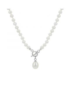 Cultured Freshwater Pearl (4-4-1/2mm & 7mm) 18" Necklace Toggle Necklace