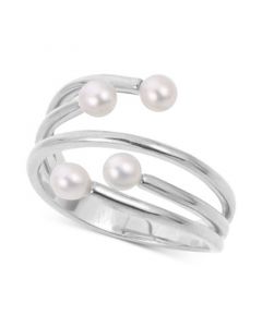 Cultured Freshwater Pearl (3-1/2 - 4mm) Wrap Ring in Sterling Silver