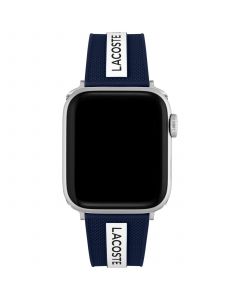 Striping Blue & White Silicone Strap for Apple Watch® 38mm/40mm