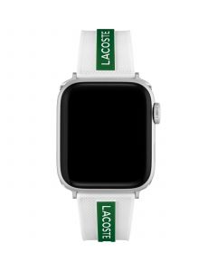 Striping White & Green Silicone Strap for Apple Watch® 38mm/40mm