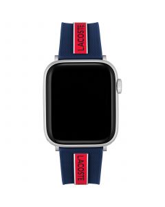 Striping Blue & Red Silicone Strap for Apple Watch® 42mm/44mm