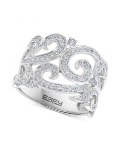 EFFY® Diamond Swirl Statement Ring (3/8 ct. t.w.) in 14k White Gold