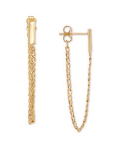 Chain Drop Earrings in 10k Gold