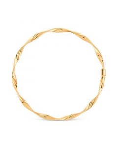 Twisted Bangle Bracelet in 10k Gold