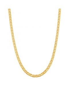 Beveled Mariner Link 24" Chain Necklace in 10k Gold