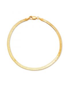 Herringbone Link Chain Bracelet in 10k Gold