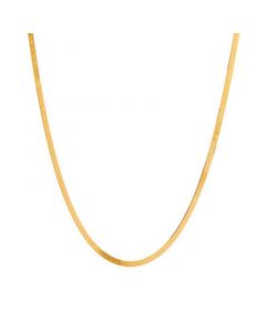 Herringbone Link 18" Chain Necklace in 10k Gold