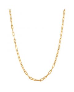 Paperclip Link 20" Chain Necklace in 10k Gold