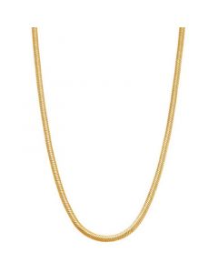 Snake Link 18" Chain Necklace in 10k Gold