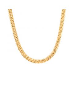 Curb Link 22" Chain Necklace in 10k Gold