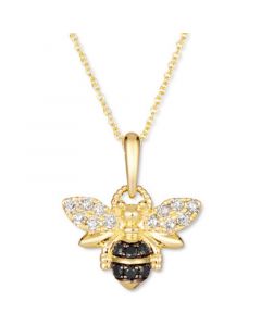 Nude Diamond (1/5 ct. t.w.) & Blackberry Diamond (1/10 ct. t.w.) 18" Pendant Necklace in 14k Gold