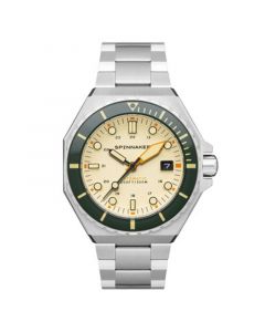 Men's Dumas Automatic Sahara with Silver-Tone Solid Stainless Steel Bracelet Watch 44mm