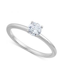 IGI Certified Lab Grown Diamond Engagement Ring (1/2 ct. t.w.) in 14k White or Yellow Gold