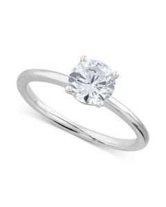 IGI Certified Lab Grown Diamond Engagement Ring (1 ct. t.w.) in 14k White Gold or 14k Gold & White Gold