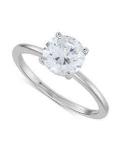 IGI Certified Lab Grown Diamond Solitaire Engagement Ring (1-1/2 ct. t.w.) in 14k White Gold