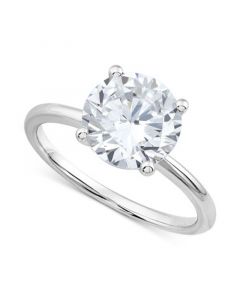 IGI Certified Lab Grown Diamond Solitaire Engagement Ring (3 ct. t.w.) in 14k White Gold