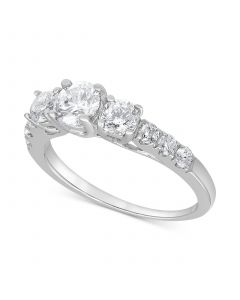 Diamond Engagement Ring (1-1/2 ct. t.w.) in 14k White Gold