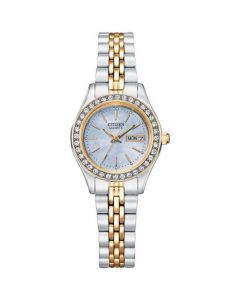 Women's Embellished Two-Tone Stainless Steel Bracelet Watch 26mm