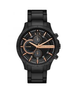 Men's Chronograph in Black Plated Stainless Steel Bracelet Watch 46mm