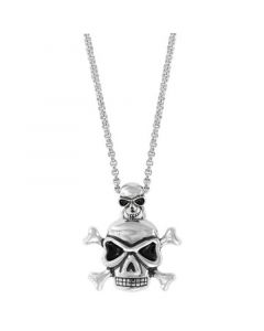 EFFY® Men's Skull & Crossbones 20" Pendant Necklace in Sterling Silver