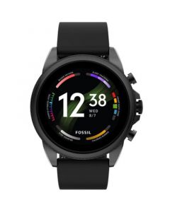 Men's Gen 6 Black Silicone Strap Smartwatch 44mm