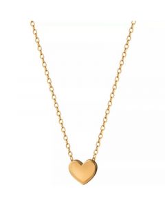 Polished Heart 18" Pendant Necklace in 18k Gold-Plated Sterling Silver, Created for Macy's