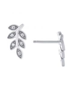 Cubic Zirconia Leaf Stud Earrings, Created for Macy's