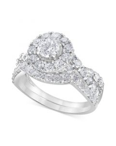 Diamond Bridal Set (2 ct. t.w.) in 14k White Gold