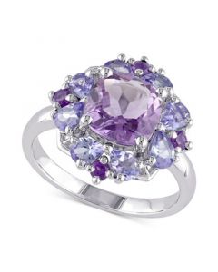 Amethyst (1-7/8 ct. t.w.) & Tanzanite (1 ct. t.w.) in Sterling Silver