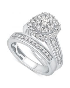 Diamond Bridal Set (1-1/5 ct. t.w.) in 14k White Gold