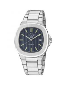 GV2 Men's Potente Silver-Tone Stainless Steel Automatic Bracelet Watch 40 mm