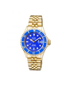 Men's Wall Street Gold-Tone Ion Plating Swiss Automatic Bracelet Watch 43 mm